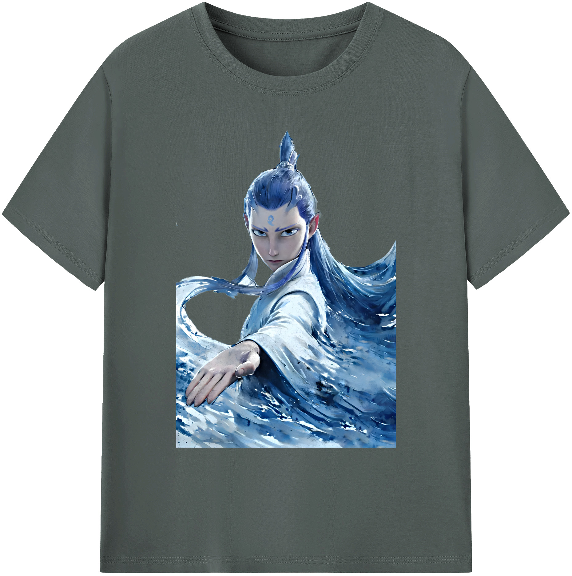 （画像用） Ne Zha 2 ナタ 魔童の大暴れ 綿100％ メンズ半袖Tシャツ｜肌触りやわらか＆通気性
